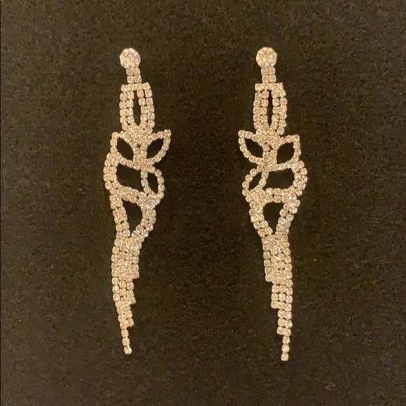 Rhinestone earrings - Picture 1 of 2